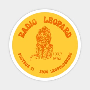 Radio Leopard / 70s Radio Station Magnet